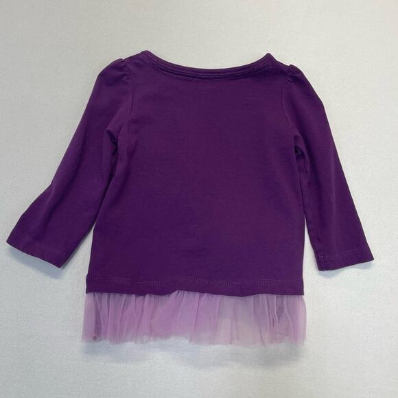 Gymboree Tutu Top Dance All Day purple long sleeve tee Size 6-12 Months - Picture 3 of 7